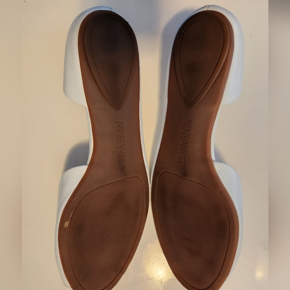 Nine west white peekaboo open toe shoes - Picture 3 of 3
